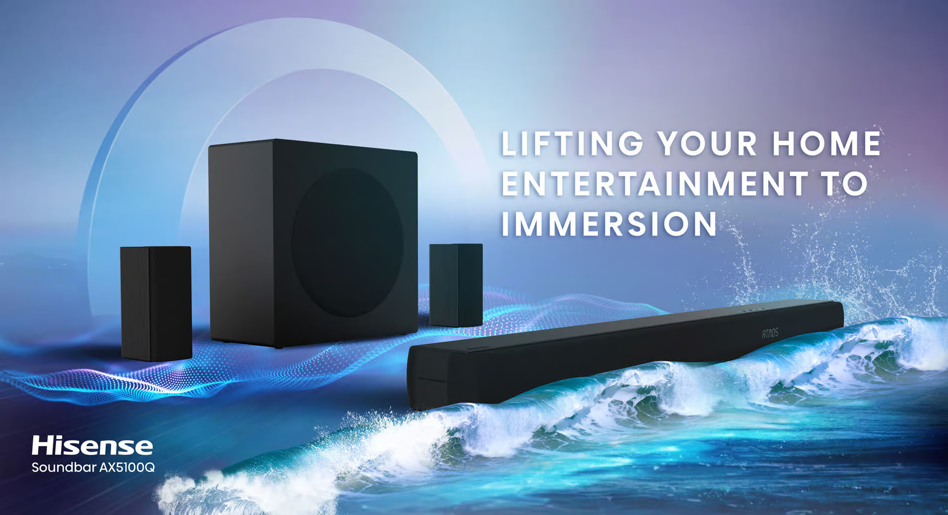 Hisense AX5100Q 580W Soundbar | 5.1 Channel Soundbar