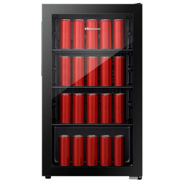Hisense 91L Cooler JC-94 with glass door and adjustable shelves