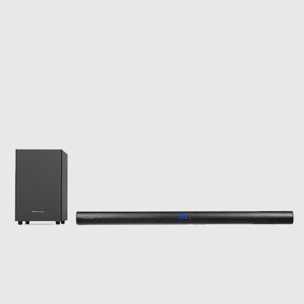 Hisense Soundbar 120W HS212 in a contemporary living room setup