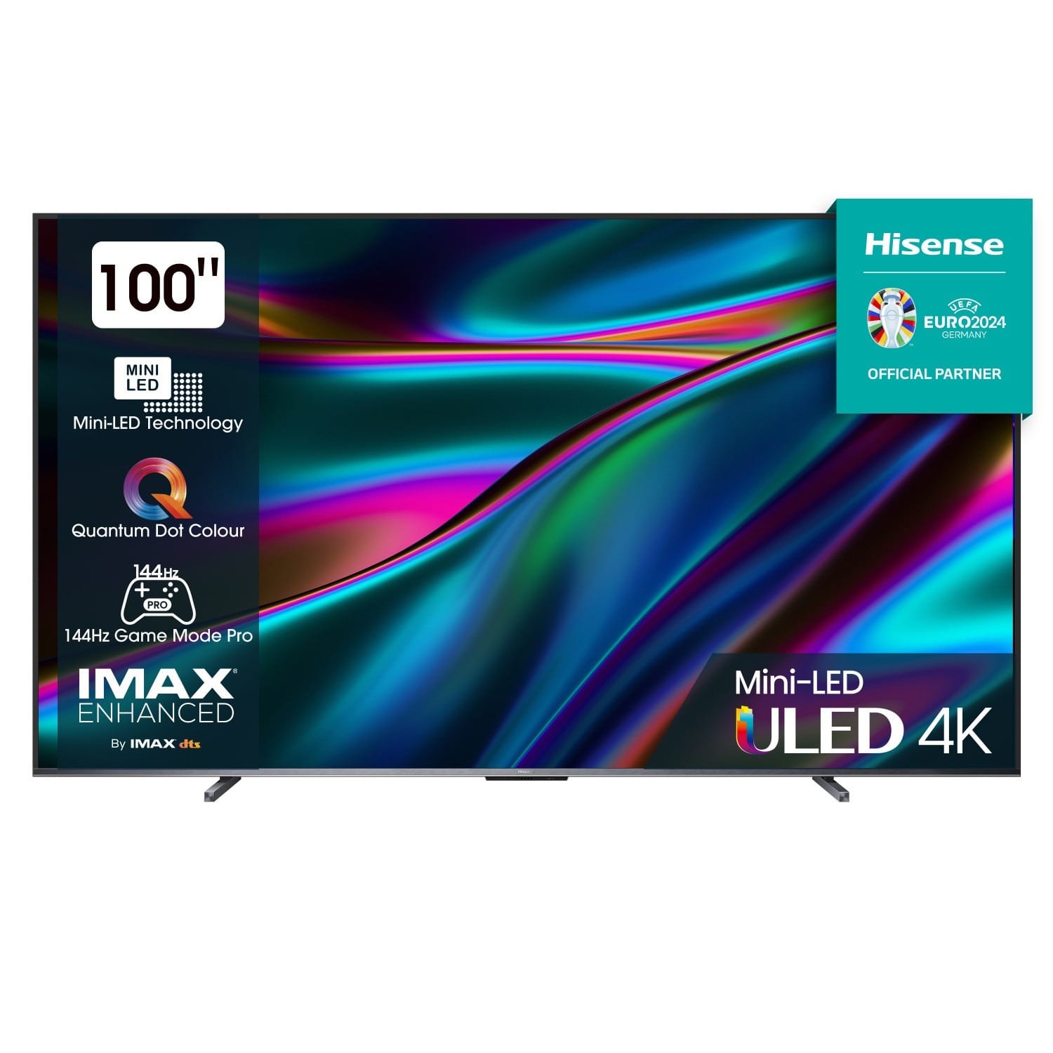 Hisense 100 Inch Mini-LED Smart 4K ULED TV 100U7K - 100-inch display with 4K resolution