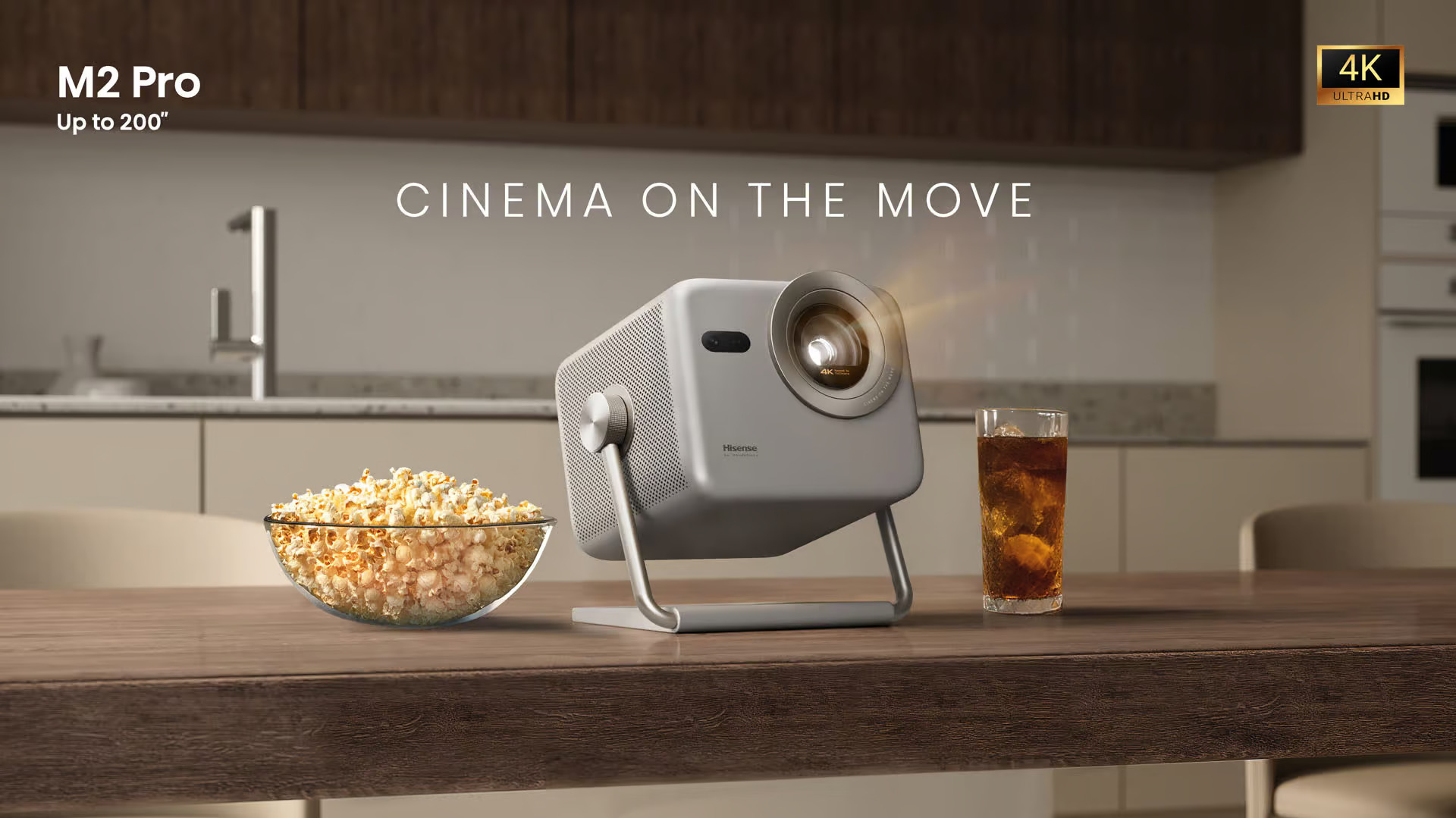 M2P 2 - Hisense Dealers in Kenya Hisense M2 PRO | 65”-200” Triple Colour 4K Laser Smart Mini Projector